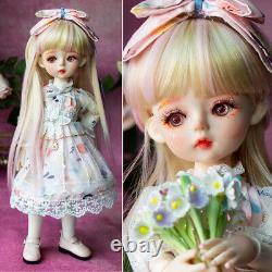 1/6 BJD Doll Girl Upgrade Makeup Full Set Dress Shoes Wigs Changeable Eyes Toys