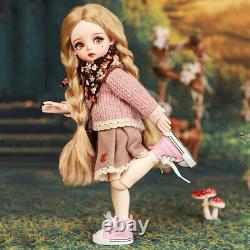 1/6 BJD Doll Handmade Clothes Wigs Makeup Full Set 12 inch Girl Doll Kids Toy