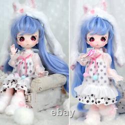 1/6 BJD Doll Head Makeup Clothes Shoes Headwear 30cm Cute Girl Doll Full Set Toy