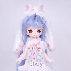 1/6 BJD Doll Head Makeup Clothes Shoes Headwear 30cm Cute Girl Doll Full Set Toy