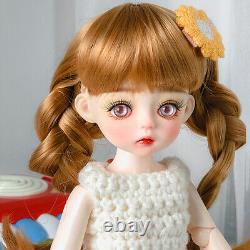 1/6 BJD Doll Kids Best Gift Toy Full Set with Doll Body Clothes Shoe Wigs Makeup
