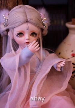 1/6 BJD Doll Mini Girl Doll Toy with Full Set Clothes Outfit Face Eyes Makeup