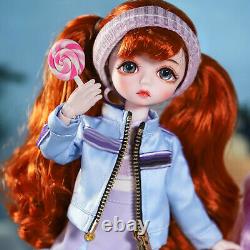 1/6 BJD Doll Movable Joint Girl Body with Full Set Clothes Shoes Makeup Kids Toy