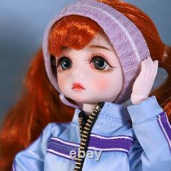 1/6 BJD Doll Movable Joint Girl Body with Full Set Clothes Shoes Makeup Kids Toy