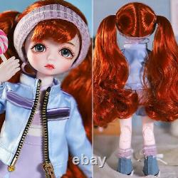 1/6 BJD Doll Movable Joint Girl Body with Full Set Clothes Shoes Makeup Kids Toy