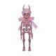 1/6 Bjd Doll Pink Skeleton Resin Movable Joints With Horns Makeup Fantasy Toys