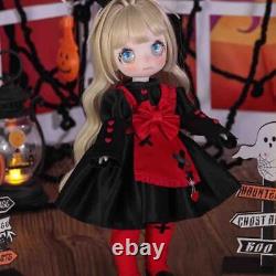 1/6 BJD Doll SD Resin Ball Joint Doll Lovely Girl Cartoon Eyes Full Set Toy Gift