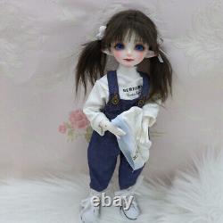 1/6 BJD Doll SD Resin Joint Eyes Face Makeup Clothes Cute Girl Doll Full Set Toy