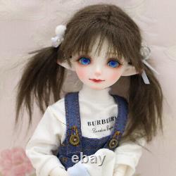 1/6 BJD Doll SD Resin Joint Eyes Face Makeup Clothes Cute Girl Doll Full Set Toy