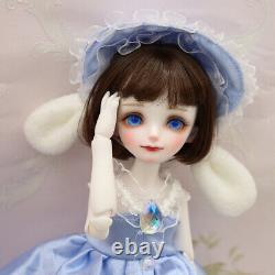 1/6 BJD Doll SD Resin Joint Eyes Face Makeup Clothes Cute Girl Doll Full Set Toy