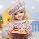 1/6 Bjd Doll Smile Girl Toddler Recast Eyes Clothes Wig Face Makeup Full Set Toy