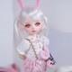 1/6 Bjd Doll Sweet Girl Sd Resin Ball Jointed Doll Full Set Eyes Face Makeup Toy