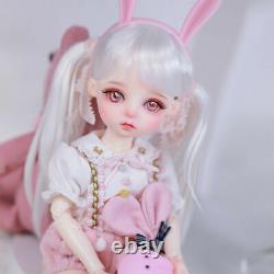 1/6 BJD Doll Sweet Girl SD Resin Ball Jointed Doll Full Set Eyes Face Makeup Toy