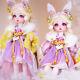 1/6 Bjd Doll Toy Full Set With 28cm Dolls Handpainted Makeup Outfits Headwear