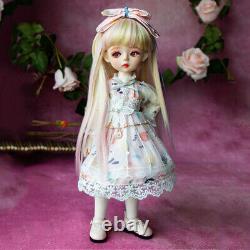 1/6 BJD Doll Toy Upgrade Makeup Full Set Dress Shoes Wigs Eyes Lifelike 12 Girl