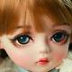 1/6 Bjd Girl Doll With Handpianted Makeup Glitter Eyes Full Set Clothes Kids Toy