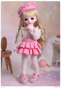 1/6 BJD/SD 26cm Resin Ball Jointed Dolls Girl Doll Free Face Up Wig Toy Full Set