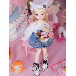 1/6 BJD SD Doll Elf Ears Girl Resin Ball Joints Toy Full Set Clothes Makeup Hair