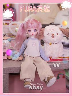 1/6 BJD SD Doll Sweet Girl Face make up Eyes Hair Figure Resin FULL SET Toy Gift