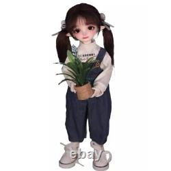 1/6 Full Set BJD Doll SD Resin Joint Eyes Face Makeup Clothes Cute Girl Doll Toy