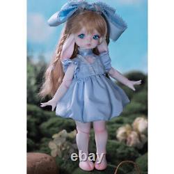 1/6 Resin BJD Doll SD Ball Joint Doll Girl Full Set Toy Transparent Sheep's Horn