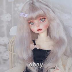 1/6 SD BJD Doll Girl Face Makeup Eyes Wig Hair Clothes Ball Jointed Toy FULL SET
