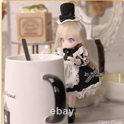 1/8 BJD Doll Girl Resin Dolls Figures Toys + Eyes Face Makeup Full Set Clothes