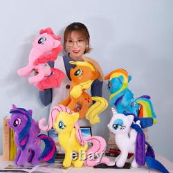 12 My Little Pony Plush Toys Doll Anime Soft Stuffed Pinkie Pie Rainbow Dash UK