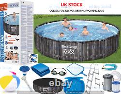 15 in Set Bestway 5614Z -14FT x 42in (427 cm x107 cm) Ground Swimming Pool Round