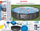 15 In Set Bestway 5614z -14ft X 42in (427 Cm X107 Cm) Ground Swimming Pool Round