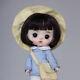 15cm 1/12 Bjd Ball Jointed Doll Girl Blue Clothes Wigs Eyes Outfits Full Set Toy