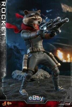 16 Scale Hot Toys Avengers Endgame Rocket Action Figure MMS548 Full Set Gift