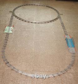 1960' Soviet Russian Tin Toy Moskabel 0 Scale Train Set Full Tracks Circle Bride