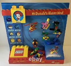 1999 McDonald's Happy Meal display FULL SET toys LEGO SUPER MODEL