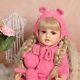 22 Inch Cute Reborn Girl Doll Clothes Wigs Full Set Toy For Children Realistic
