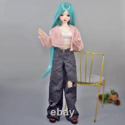 22 inch Female BJD Doll Mechanical Joints Body and Fashion Clothes Full Set Toy