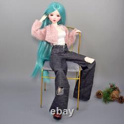 22 inch Female Doll Mechanical Joint Body Doll and Fashion Clothes Full Set Toy