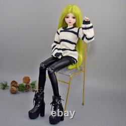 22 inch Height Girl Doll with Sweater Pants Shoes Wigs Full Set BJD Doll DIY Toy