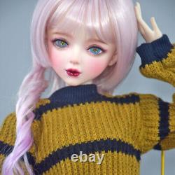 22 inch Height Large Female Doll Toy Mechanical Joints Body and Full Set Outfits