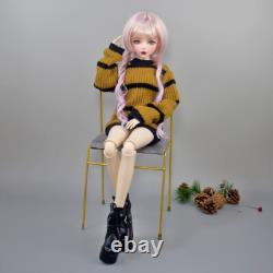 22 inch Height Large Female Doll Toy Mechanical Joints Body and Full Set Outfits