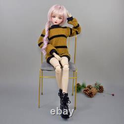22 inch Height Large Female Doll Toy Mechanical Joints Body and Full Set Outfits