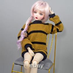 22 inch Height Large Female Doll Toy Mechanical Joints Body and Full Set Outfits