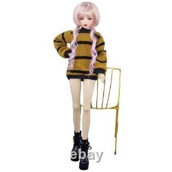 22 inch Height Large Female Doll Toy Mechanical Joints Body and Full Set Outfits