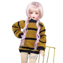 22 inch Height Large Female Doll Toy Mechanical Joints Body and Full Set Outfits