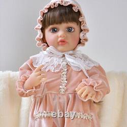 22 inch Reborn Girl Doll with Full Set Clothes Outfits Cute Reborn Doll 55cm Toy