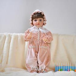 22 inch Reborn Girl Doll with Full Set Clothes Outfits Cute Reborn Doll 55cm Toy