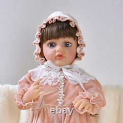 22 inch Reborn Girl Doll with Full Set Clothes Outfits Cute Reborn Doll 55cm Toy