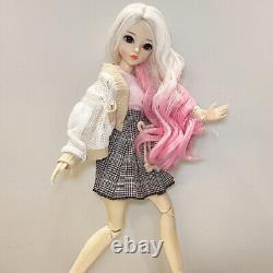 24 inch Height Girl Doll + Full Set Removable Clothes Outfits Kids Toy Cute Doll