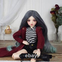 24in Girl Doll 1/3 BJD Doll Toy Full Set Wigs Eyes Upgrade Makeup Outfits Shoes