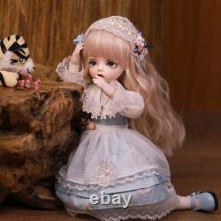 30cm BJD Doll 1/6 Mini Girls with Removable Eyes Wigs Shoes Clothes Full Set Toy